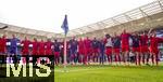 17.05.2025, Fussball 1. Bundesliga 2024/2025, 34. Spieltag,  TSG 1899 Hoffenheim - FC Bayern Mnchen, In der Pre-Zero-Arena Sinsheim. Schlussjubel der Meister-Bayern.  

