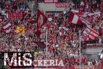 17.05.2025, Fussball 1. Bundesliga 2024/2025, 34. Spieltag,  TSG 1899 Hoffenheim - FC Bayern Mnchen, In der Pre-Zero-Arena Sinsheim.  Bayernfans 