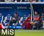 17.05.2025, Fussball 1. Bundesliga 2024/2025, 34. Spieltag,  TSG 1899 Hoffenheim - FC Bayern Mnchen, In der Pre-Zero-Arena Sinsheim. Thomas Mller (FC Bayern Mnchen) nach seiner Auswechslung auf der Bank.