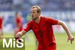 17.05.2025, Fussball 1. Bundesliga 2024/2025, 34. Spieltag,  TSG 1899 Hoffenheim - FC Bayern Mnchen, In der Pre-Zero-Arena Sinsheim. Harry Kane (FC Bayern Mnchen) in Aktion.