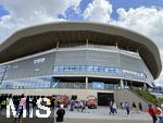 17.05.2025, Fussball 1. Bundesliga 2024/2025, 34. Spieltag,  TSG 1899 Hoffenheim - FC Bayern Mnchen, In der Pre-Zero-Arena Sinsheim.  Aussenansicht Stadion.
