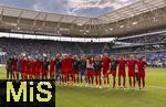 17.05.2025, Fussball 1. Bundesliga 2024/2025, 34. Spieltag,  TSG 1899 Hoffenheim - FC Bayern Mnchen, In der Pre-Zero-Arena Sinsheim. Schlussjubel der Bayernspieler