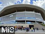 17.05.2025, Fussball 1. Bundesliga 2024/2025, 34. Spieltag,  TSG 1899 Hoffenheim - FC Bayern Mnchen, In der Pre-Zero-Arena Sinsheim.  Aussenansicht Stadion.