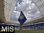 17.05.2025, Fussball 1. Bundesliga 2024/2025, 34. Spieltag,  TSG 1899 Hoffenheim - FC Bayern Mnchen, In der Pre-Zero-Arena Sinsheim.  Spielfeld.