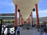 01.06.2024, Beliebtes Reiseziel der Deutschen, Mallorca. Airport Palma de Mallorca PMI, Ausgangsbereich, die Urlauber finden hier ihre Taxis oder Transferbusse.