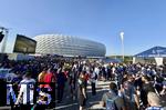 31.05.2025,  Fussball UEFA Championsleague Finale 2025:  Paris St. Germain - Inter Mailand, in der Allianz-Arena Mnchen.   
Die Esplanade mit tausenden Fans

