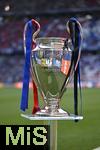 31.05.2025,  Fussball UEFA Championsleague Finale 2025:  Paris St. Germain - Inter Mailand, in der Allianz-Arena Mnchen.   Der Championsleague Pokal.
  

