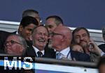 31.05.2025,  Fussball UEFA Championsleague Finale 2025:  Paris St. Germain - Inter Mailand, in der Allianz-Arena Mnchen.    Hans-Joachim Watzke (Borussia Dortmund) hat Spass  
  

