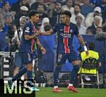 31.05.2025,  Fussball UEFA Championsleague Finale 2025:  Paris St. Germain - Inter Mailand, in der Allianz-Arena Mnchen.   Torjubel v.l. Marquinhos (FC Paris Saint-Germain) und Desire Doue (FC Paris Saint-Germain) 
  

