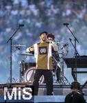 31.05.2025,  Fussball UEFA Championsleague Finale 2025:  Paris St. Germain - Inter Mailand, in der Allianz-Arena Mnchen. Erffnungs-Show mit der US-Band Linkin Park. Mike Shinoda,
