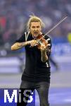 31.05.2025,  Fussball UEFA Championsleague Finale 2025:  Paris St. Germain - Inter Mailand, in der Allianz-Arena Mnchen. Erffnungs-Show mit dem Stargeiger David Garrett (Deutschland) auf dem Spielfeld.
