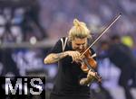 31.05.2025,  Fussball UEFA Championsleague Finale 2025:  Paris St. Germain - Inter Mailand, in der Allianz-Arena Mnchen. Erffnungs-Show mit dem Stargeiger David Garrett (Deutschland) auf dem Spielfeld.
