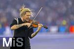 31.05.2025,  Fussball UEFA Championsleague Finale 2025:  Paris St. Germain - Inter Mailand, in der Allianz-Arena Mnchen. Erffnungs-Show mit dem Stargeiger David Garrett (Deutschland) auf dem Spielfeld.
