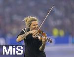 31.05.2025,  Fussball UEFA Championsleague Finale 2025:  Paris St. Germain - Inter Mailand, in der Allianz-Arena Mnchen. Erffnungs-Show mit dem Stargeiger David Garrett (Deutschland) auf dem Spielfeld.
