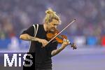 31.05.2025,  Fussball UEFA Championsleague Finale 2025:  Paris St. Germain - Inter Mailand, in der Allianz-Arena Mnchen. Erffnungs-Show mit dem Stargeiger David Garrett (Deutschland) auf dem Spielfeld.
