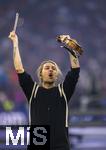 31.05.2025,  Fussball UEFA Championsleague Finale 2025:  Paris St. Germain - Inter Mailand, in der Allianz-Arena Mnchen. Erffnungs-Show mit dem Stargeiger David Garrett (Deutschland) auf dem Spielfeld.
