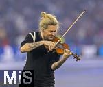 31.05.2025,  Fussball UEFA Championsleague Finale 2025:  Paris St. Germain - Inter Mailand, in der Allianz-Arena Mnchen. Erffnungs-Show mit dem Stargeiger David Garrett (Deutschland) auf dem Spielfeld.
