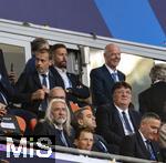 31.05.2025,  Fussball UEFA Championsleague Finale 2025:  Paris St. Germain - Inter Mailand, in der Allianz-Arena Mnchen.  v.li: UEFA Prsident Aleksander Ceferin, Gianni Infantino (FIFA-Prsident), 