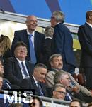 31.05.2025,  Fussball UEFA Championsleague Finale 2025:  Paris St. Germain - Inter Mailand, in der Allianz-Arena Mnchen.  v.liL: Gianni Infantino (FIFA-Prsident), Ex-IOC-Prsident Thomas Bach im Gesprch. 