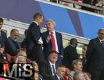 31.05.2025,  Fussball UEFA Championsleague Finale 2025:  Paris St. Germain - Inter Mailand, in der Allianz-Arena Mnchen.  v.liL: UEFA Prsident Aleksander Ceferin, Ex-IOC-Prsident Thomas Bach im Gesprch. 
