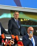 31.05.2025,  Fussball UEFA Championsleague Finale 2025:  Paris St. Germain - Inter Mailand, in der Allianz-Arena Mnchen.   DFB Prsident Bernd Neuendorf (Deutschland) auf der Tribne