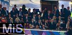 31.05.2025,  Fussball UEFA Championsleague Finale 2025:  Paris St. Germain - Inter Mailand, in der Allianz-Arena Mnchen.  Ehrentribne, mit Gianni Infantino (li oben, FIFA-Prsident),  Ignazio La Russa (Italien), Geschftsfhrer Hans-Joachim Watzke (Borussia Dortmund), Bayerischer Ministerprsident Markus Sder (CDU, Deutschland), UEFA Prsident Aleksander Ceferin, Prsident Nasser Al-Khelaifi (Paris St. Germain), Thomas Bach, etc,  