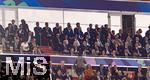 31.05.2025,  Fussball UEFA Championsleague Finale 2025:  Paris St. Germain - Inter Mailand, in der Allianz-Arena Mnchen.  Ehrentribne, mit Gianni Infantino (li oben, FIFA-Prsident),  Ignazio La Russa (Italien), Geschftsfhrer Hans-Joachim Watzke (Borussia Dortmund), Bayerischer Ministerprsident Markus Sder (CDU, Deutschland), UEFA Prsident Aleksander Ceferin, Prsident Nasser Al-Khelaifi (Paris St. Germain), Thomas Bach, etc, 