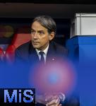 31.05.2025,  Fussball UEFA Championsleague Finale 2025:  Paris St. Germain - Inter Mailand, in der Allianz-Arena Mnchen.  Trainer Simone Inzaghi (Inter Mailand) nachdenklich 