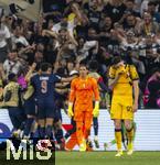 31.05.2025,  Fussball UEFA Championsleague Finale 2025:  Paris St. Germain - Inter Mailand, in der Allianz-Arena Mnchen. Nach einem Gegentor, Torwart Yann Sommer (Inter Mailand) und Alessandro Bastoni (Inter Mailand) frustriert.