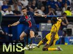 31.05.2025,  Fussball UEFA Championsleague Finale 2025:  Paris St. Germain - Inter Mailand, in der Allianz-Arena Mnchen.  li: Fabian Ruiz (FC Paris Saint-Germain) gegen Marcus Thuram (Inter Mailand) 