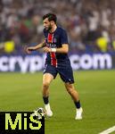 31.05.2025,  Fussball UEFA Championsleague Finale 2025:  Paris St. Germain - Inter Mailand, in der Allianz-Arena Mnchen. Khvicha Kvaratskhelia (FC Paris Saint-Germain) am Ball 