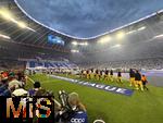 31.05.2025,  Fussball UEFA Championsleague Finale 2025:  Paris St. Germain - Inter Mailand, in der Allianz-Arena Mnchen. Einmarsch der Spieler vor dem Spiel, hier die Mailnder