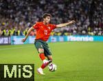 04.06.2025, Fussball UEFA Nations League 2024/25,  Halbfinale, Deutschland - Portugal, in der Allianz-Arena Mnchen. Joao Neves (Portugal) am Ball 