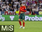 04.06.2025, Fussball UEFA Nations League 2024/25,  Halbfinale, Deutschland - Portugal, in der Allianz-Arena Mnchen. Cristiano Ronaldo (Portugal) nachdenklich 