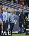 05.06.2025, Fussball UEFA Nations League 2024/25,  Halbfinale, Spanien - Frankreich, in der MHP-Arena Stuttgart,  re: Trainer Didier Deschamps (Frankreich) nach dem Schlusspfiff enttuscht.