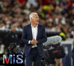 05.06.2025, Fussball UEFA Nations League 2024/25,  Halbfinale, Spanien - Frankreich, in der MHP-Arena Stuttgart,  Trainer Didier Deschamps (Frankreich) am Spielfeldrand in Rage