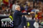 05.06.2025, Fussball UEFA Nations League 2024/25,  Halbfinale, Spanien - Frankreich, in der MHP-Arena Stuttgart,  Trainer Didier Deschamps (Frankreich) am Spielfeldrand in Rage