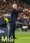 05.06.2025, Fussball UEFA Nations League 2024/25,  Halbfinale, Spanien - Frankreich, in der MHP-Arena Stuttgart,  Trainer Didier Deschamps (Frankreich) am Spielfeldrand in Rage