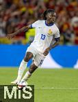 05.06.2025, Fussball UEFA Nations League 2024/25,  Halbfinale, Spanien - Frankreich, in der MHP-Arena Stuttgart,  Manu Kone (Frankreich) am Ball 