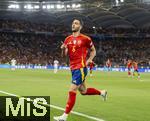 05.06.2025, Fussball UEFA Nations League 2024/25,  Halbfinale, Spanien - Frankreich, in der MHP-Arena Stuttgart,  Torjubel Mikel Merino (Spanien) 