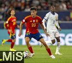 05.06.2025, Fussball UEFA Nations League 2024/25,  Halbfinale, Spanien - Frankreich, in der MHP-Arena Stuttgart,  Bradley Barcola (Frankreich) am Ball 