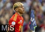 05.06.2025, Fussball UEFA Nations League 2024/25,  Halbfinale, Spanien - Frankreich, in der MHP-Arena Stuttgart,  Lamine Yamal (Spanien) nachdenklich 