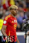 05.06.2025, Fussball UEFA Nations League 2024/25,  Halbfinale, Spanien - Frankreich, in der MHP-Arena Stuttgart,  Lamine Yamal (Spanien) nachdenklich 