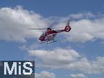 05.06.2025, Fussball UEFA Nations League 2024/25,  Halbfinale, Spanien - Frankreich, in der MHP-Arena Stuttgart,  DRF-Hubschrauber im Einsatz ber dem Stadion. (Bildmontage)
