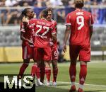 15.06.2025, FIFA Club World Cup 2025, Gruppe C, FC Bayern Mnchen - Auckland City, im TQL Stadium, Cincinnati (USA),  Torjubel Michael Olise (FC Bayern Mnchen), Raphael Guerreiro (FC Bayern Mnchen), Joshua Kimmich (FC Bayern Mnchen) 