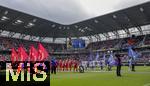 15.06.2025, FIFA Club World Cup 2025, Gruppe C, FC Bayern Mnchen - Auckland City, im TQL Stadium, Cincinnati (USA), Vor Anpfiff: Spieler werden einzeln auf den Platz gerufen zur Spielervorstellung.