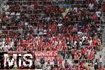 15.06.2025, FIFA Club World Cup 2025, Gruppe C, FC Bayern Mnchen - Auckland City, im TQL Stadium, Cincinnati (USA),  Bayernfans sehen gelangweilt aus auf der Tribne.