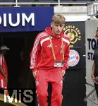 15.06.2025, FIFA Club World Cup 2025, Gruppe C, FC Bayern Mnchen - Auckland City, im TQL Stadium, Cincinnati (USA), Lennart Karl (Bayern Mnchen) kommt ins Stadion