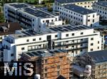 17.06.2025,  Bad Wrishofen,  Neubauprojekt in der Gartenstadt. Neue Wohnanlage auf dem Gelnde der ehemaligen Schwermer Fabrik. Luftbild. 
