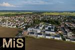 17.06.2025,  Bad Wrishofen,  Neubauprojekt in der Gartenstadt. Neue Wohnanlage auf dem Gelnde der ehemaligen Schwermer Fabrik. Luftbild. 